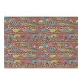 thumbnail image 1 of Ethnic Cutting Board, Colorful Pattern Swirls Striped Abstract Hand Drawn Art, Decorative Tempered Glass Cutting and Serving Board, Small Size, Multicolor, by Ambesonne, 1 of 1