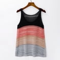 thumbnail image 4 of Gibobby Mujeres Verano Rayas Halter Tank Tops Loose Casual Sin mangas Camisas Camis(Negro,G), 4 of 5