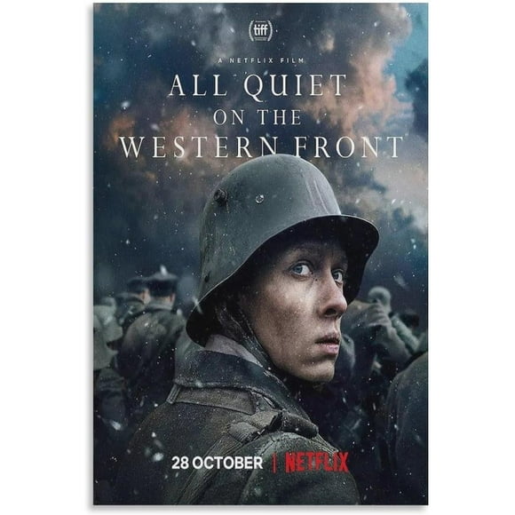TRAHOO-Movie Poster - All Quiet on The Western Front Posters-Room Aesthetic Posters Wall Art Paintings Canvas Wall Decor Home Decor Living Room Decor Aesthetic 12x18inch(30x45cm) Unframe-Style