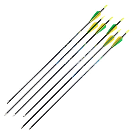 Razor 28 Blade100 Youth Arrows Carbon Fiber 6-Pack Neon Green & Yellow