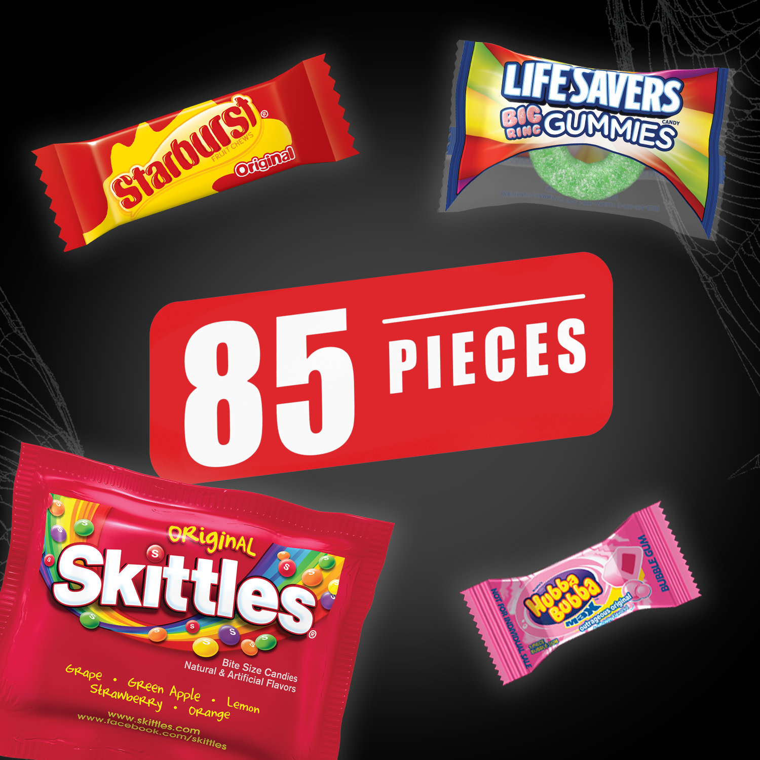 Skittles, Starburst & More Assorted Bulk Halloween Chewy Candy - 19.34oz/85ct - image 4 of 13