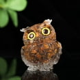 thumbnail image 3 of Holzlrgus Hand-Carved Natural Crystal Owl Statue Reiki Healing Gemstone Animal Figurines Home Office Car Decoration The Best Gifts 2.4 inches (Tiger Eyes Stone), 3 of 7