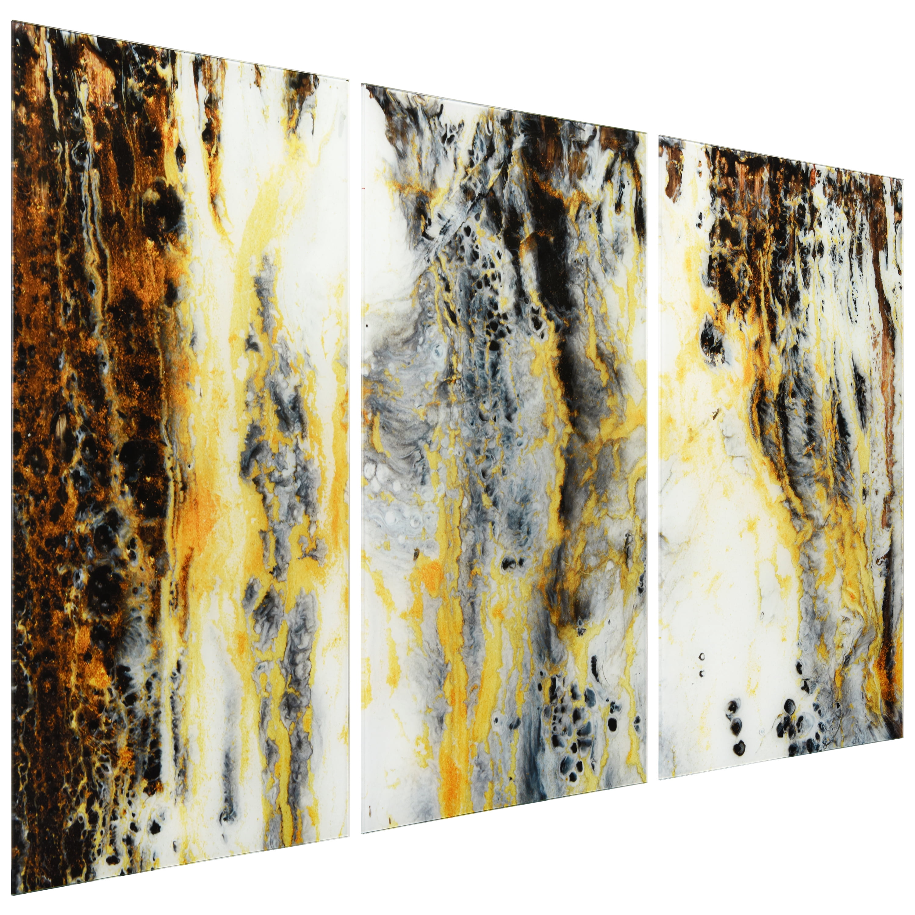 Granite I ABC 36 in x 72 in Mixed Media Art, by Empire Art 3 Count