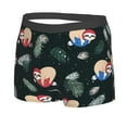 thumbnail image 2 of Disketp Baby Sloths Sleeping On The Christmas Ball Men'S Boxer Briefs,Soft And Breathable Cotton Underwear With Comfortflex Waistband, 2 of 9
