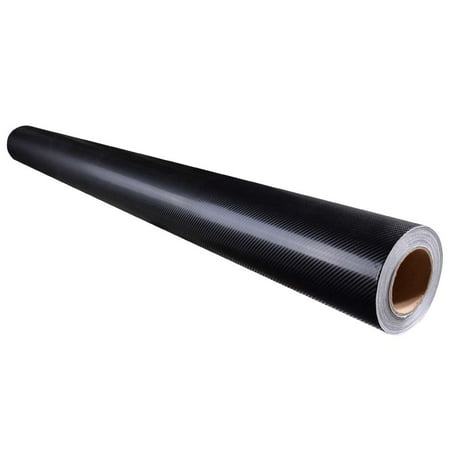 Yescom 5x100 FT 4D Carbon Fiber Vinyl Wrap Film Roll with Air Release UV Resistant Sticker for Car Vehicle