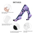 thumbnail image 4 of Lsque crystal Skull flower Pattern Sport Compression Socks for Men & Women 15-20 mmHg Knee High Nurse Pregnant Running Medical and Travel Athletic, 4 of 5