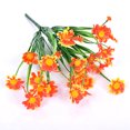 thumbnail image 2 of pitrice 6pcs Artificial Chrysanthemum Bouquet Simulation Floral Decor Plastic artificial Flower Wedding Home Ornament, Orange, 2 of 7