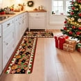 thumbnail image 4 of Christmas Cute Gingerbread Man Rugs Set,Winter Xmas Kitchen Mats for Floor,Kitchen Decor,Holiday Decorations for Home,17x30 inch Door Mat+17x47 inch Runner Rug, 4 of 6