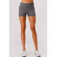 thumbnail image 2 of Pillowy Soft Fold Over Waist Shorts - Heather Gray, 2 of 8