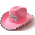 thumbnail image 1 of 4 piezas sombrero de vaquera rosa shaofei incluye sombrero bufanda gafas cinturón, 1 of 5