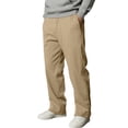 thumbnail image 2 of Men's Leisure Straight Leg Zipper Jogging Trousers, Casual Running Pants for Gym, Outdoor and Street Style,Khaki,L, 2 of 6