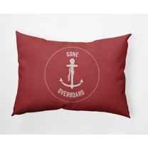 Simply Daisy 14" x 20" Gone Forever Overboard Nautical Indoor/Outdoor Throw Pillow