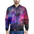 thumbnail image 3 of Sudadera con cremallera unisex con estampado 3D de galaxia y espacio psicodélico de moda Harajuku, ropa de gran tamaño para hombre, 3 of 5