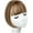 Ash Blonde, variant on Aorsher Womens Hair Accessories 10 Inch Synthetic Wig Womens Thin Hair Hair Accessories Hairpieces with Bangs Chocolate Brow