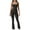 Brown, variant on Lindreshi Jumpsuits for Women Casual Spring and Fall Tight Waistband Sleeveless Neck Long Jumpsuit