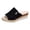 Black, variant on Wedge Sandals for Women Platform Slides Slip on Espadrilles Vacation Beach Heels Wedding Bridal Casual Comfortable Fashion Dressy Shoes