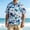 Blue, variant on Hawaiian Shirt for Men Summer Funny Floral Printed Short Sleeve Loose Fit Button Down Beach Tops Outdoor Fashion Cozy Lightweight Casual Shirts