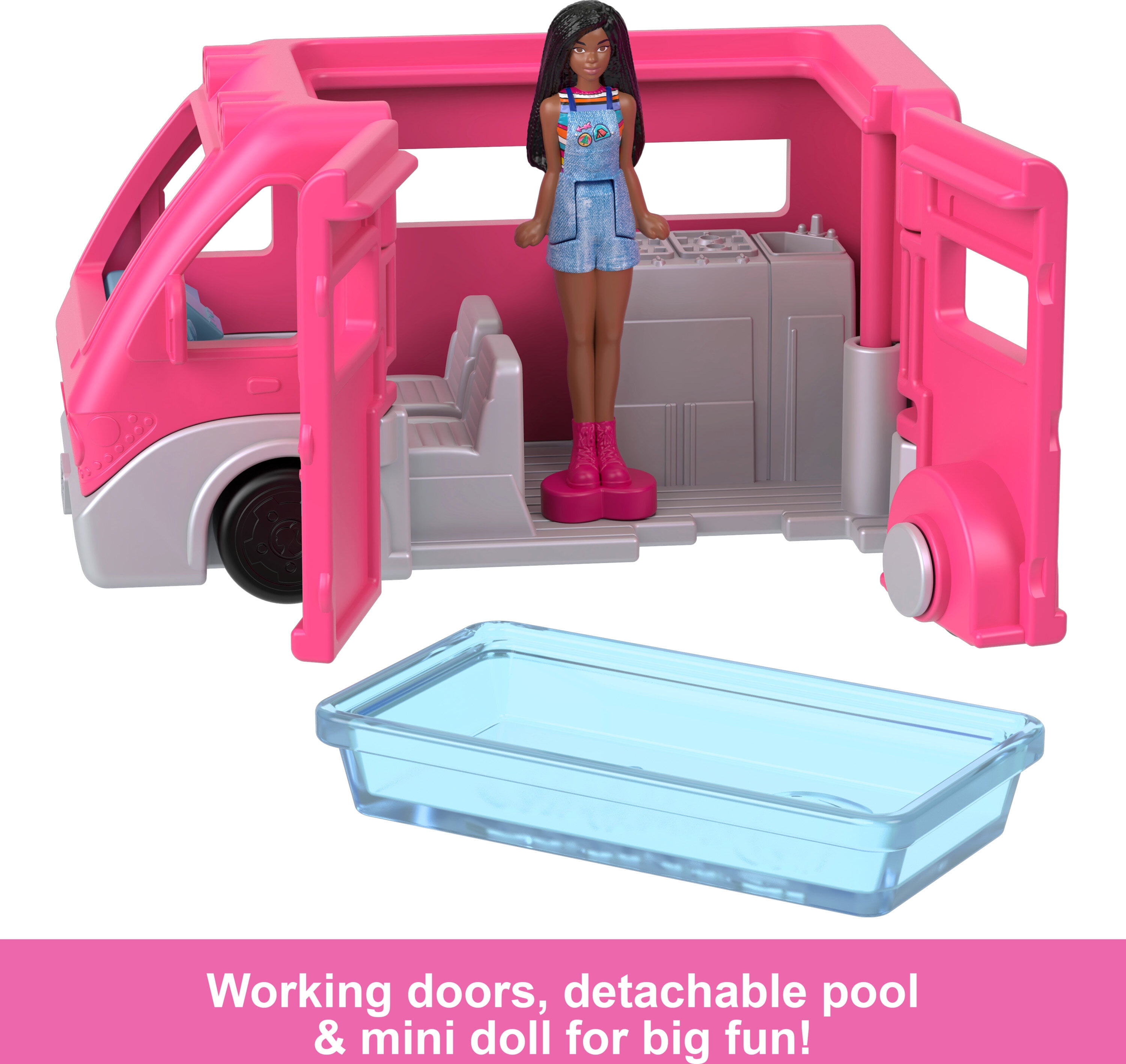 Barbie Mini BarbieLand Doll & Toy Vehicle Set, 1.5-inch Barbie Doll ...