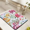 thumbnail image 3 of Microfiber Dish Rack Mat with Floral Design - Large, Absorbent, Foldable - Perfect for Any Kitchen Decor, 3 of 7