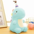 thumbnail image 1 of Cute green dinosaur blue plush toy, 1 of 1