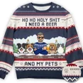 thumbnail image 3 of Suéteres navideños feos para otoño e invierno, sudaderas divertidas con estampado 3D para fiestas navideñas, sudaderas para fiestas, cumpleaños y Navidad 2024, 3 of 5
