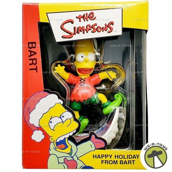 The Simpsons Happy Holidays From Bart 2003 Xmas Ornament American Greetings