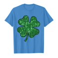 thumbnail image 4 of St. Patrick S Day Shirt for Girls Size 8 Shamrock Four Leaf Clover Cute Short Sleeve Crew Neck Tee Tops Kids Summer Clothing 6-7 Years, 4 of 4