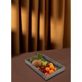 thumbnail image 3 of Serene Spaces Living 15" Dark Wood Rectangle Serving Tray, Pack of 6, 3 of 6