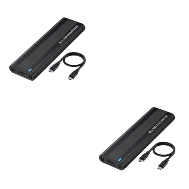 Cateissary M2 SSD Case Instalación sin herramientas NVME Dual Protocol Disco duro M.2 a USB 3.1 Adaptador de estado sólido para cajas de discos Type2 NO2