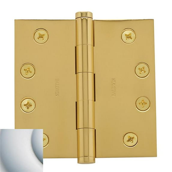 Baldwin 1040264I 4 x 4 in. Square Corner Hinge, Satin Chrome