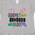 thumbnail image 4 of Inktastic Grandma's Fishing Buddy with Colorful Fish Girls Toddler Dress, 4 of 5