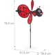 thumbnail image 4 of ZHAOCHENG Molino de Viento Ladybug, Decoración de Jardín, Balcón y Terraza, 76,5 x 36,5 x 51,5 cm, Para Plantar, Rojo/Negro, 4 of 5