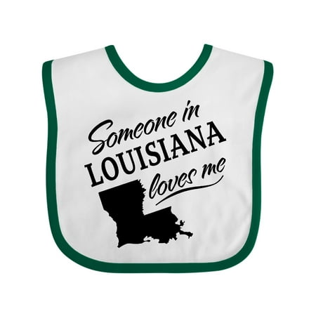 

Inktastic Someone in Louisiana Loves Me Gift Baby Boy or Baby Girl Bib