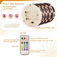 thumbnail image 5 of Yayeee Flameless Candles with Remote Flickering Battery Operated Multi Color Changing, Checkered Stars Pattern, 5 of 7