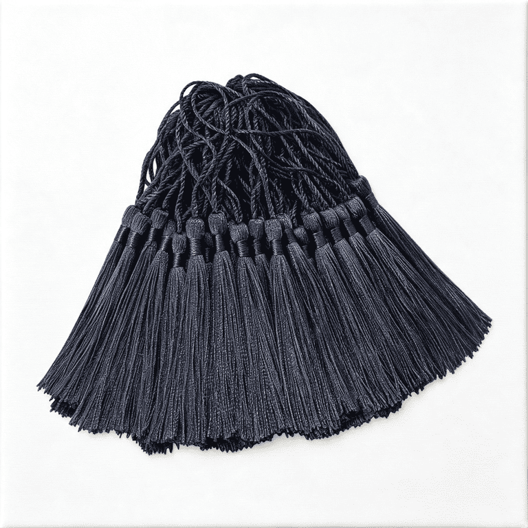 Cle 646 BZCOE 100Pcs 5 Inch Handmade Silky Tassels for Jewelry, Bookmarks(Grass ...