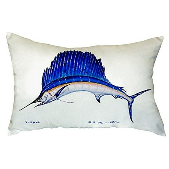 Betsy Drake NC006 16 x 20 in. Sailfish No Cord Pillow