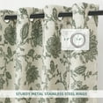 thumbnail image 2 of DriftAway Linen Floral Paisley Green Blackout Curtains for Living Room Bedroom 84 Inch Length 2 Panels Lined Grommet Window Drapes Thermal Farmhouse Country Jacobean Curtains Loden Green, 2 of 8