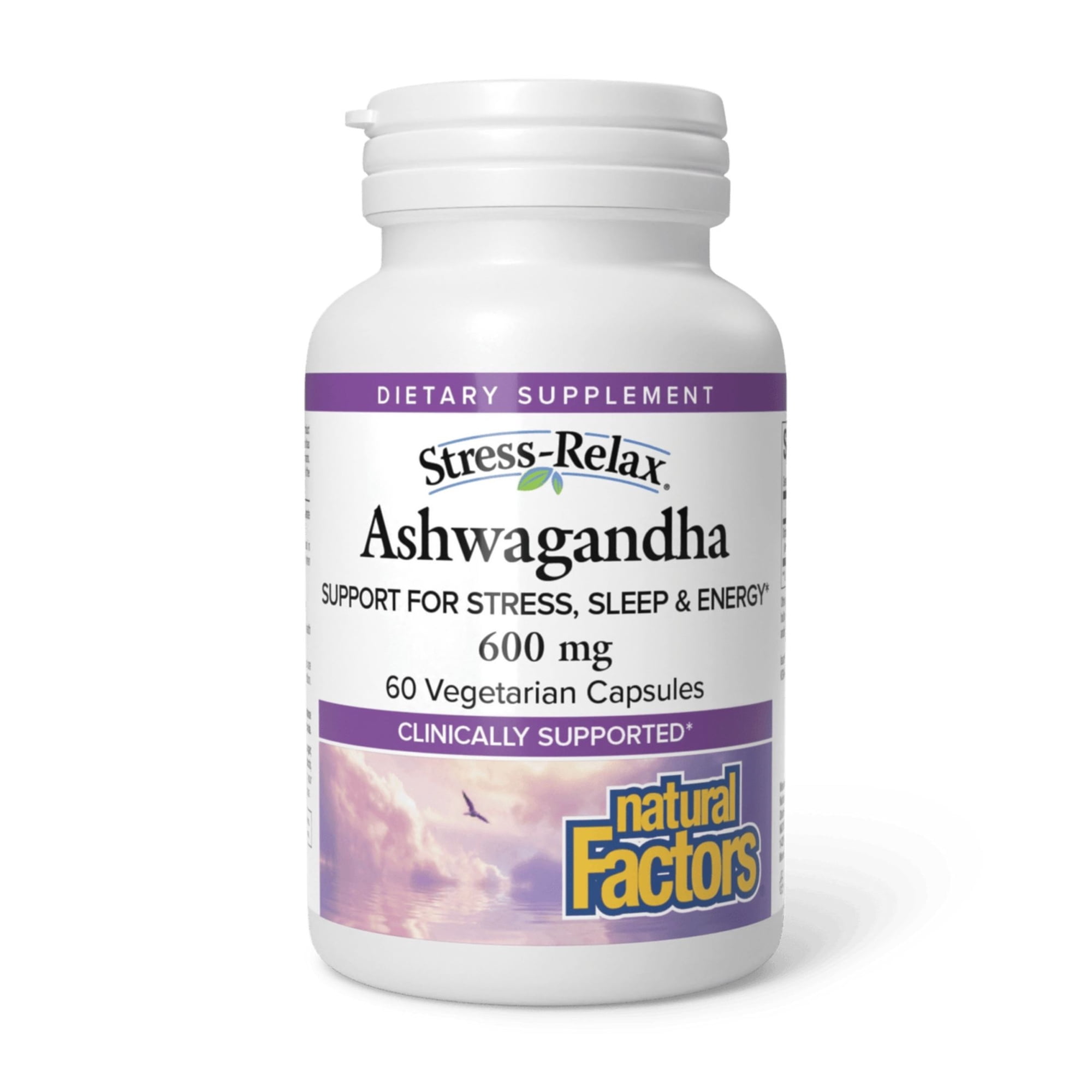 Natural Factors Stress-Relax KSM-66 Ashwagandha 600 mg, 30 Vegetarian Capsules