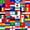 Multicolor 01, variant on Manfei Country Flag Patchwork 7-Piece Twin Bedding,Global Nation Bedding Comforter Set,Multicolor,Light Gray Reversible