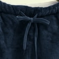 thumbnail image 5 of BLVB Womens Winter Warm Pajama Pants Plush Elastic Waist Drawstring Cozy Casual Soft Lounge Trousers with Pockets, 5 of 7
