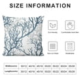 thumbnail image 5 of PHYHOO  Throw Pillow Cases Cozy Fleece Three-Tone Sea Coral Tree Decorative Cushion Covers for Couch Bed Sofa Farmhouse Decoration Sea Blue Grey, 5 of 5