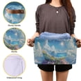 thumbnail image 3 of Yayeee Canvas Storage Basket with Handles for Shelves Fabric Bins Closet Organizer, Crystal Ocean, 3 of 8