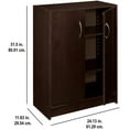 thumbnail image 4 of ClosetMaid 8925 2-Door Stackable Laminate Organizer, Espresso, 4 of 4