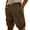 Coffee -BM16, variant on Nestiefly Mens Linen Cargo Shorts Summer Casual Loose Elastic Waist Drawstring Lightweight Beach Vacation Shorts with Pockets White M