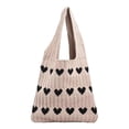 thumbnail image 2 of Bolso de hombro Jinwen Bolso de mano tejido caqui Bolso de viaje, 2 of 8