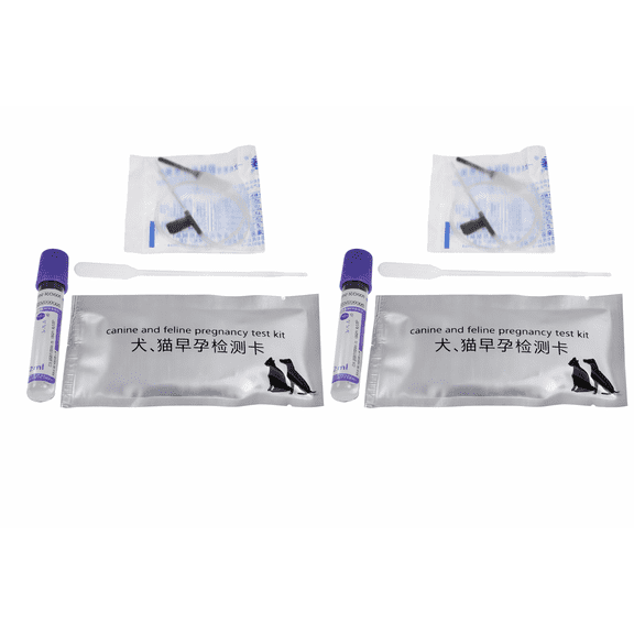 Melvexa Canine Pregnancy Test Strip Dog Cat Ovulation Test Chip Veterinary Progesterone Test Card Kit
