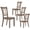 Brown, variant on Costway Set of 2 Wood Dining Chair Cross Back Dining Room Side Chair Mint Green Home Kitchen