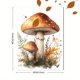 thumbnail image 3 of Qisvanset Framed Canvas Wall Art, 12x16 Inch Boho Mushroom Woodland Kids Nursery Art, 3 of 5
