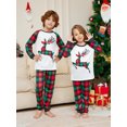 thumbnail image 4 of Pijamas a juego para la familia, traje de Navidad 2024, Año Nuevo, alce, estampado a cuadros, conjunto para adultos y niños, mono de bebé, pijamas familiares, 4 of 5