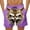 Purple#020, variant on Lcziwo Men's Big and Tall Elastic Waist Shorts Funny Cartoon Print Beach Swim Trunks Casual Summer Loose 2026 Shorts Yellow,XXXL